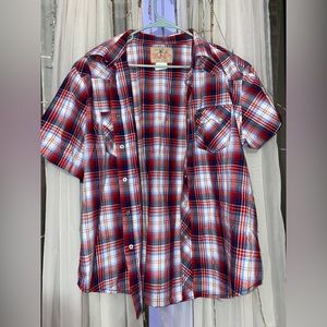 wrangler button down size XL